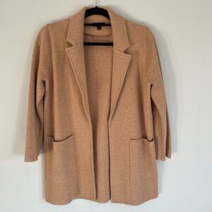 J Crew Sophie Open-Front Sweater Blazer | Camel | Size S